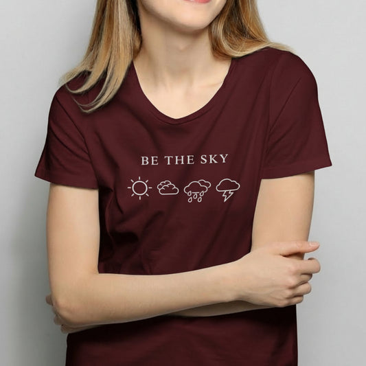 Be the Sky / Let the Weather Pass | ComfortWash Tee- Multi-Dark Color