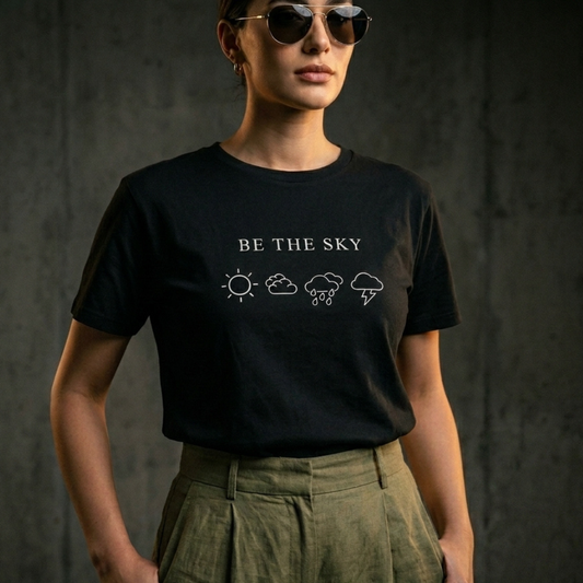 Be The Sky Reminder Tee — Black