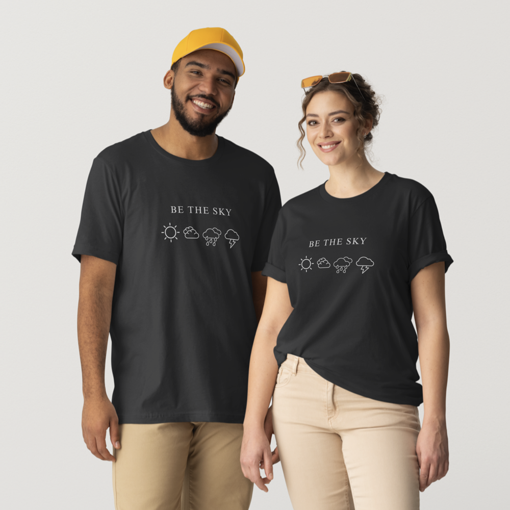 Be the Sky / Let the Weather Pass | ComfortWash Tee- Multi-Dark Color