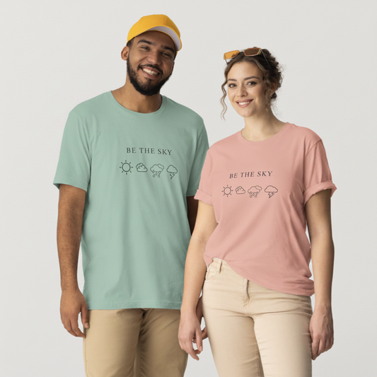 Be the Sky / Let the Weather Pass | ComfortWash Tee- Multi-Color