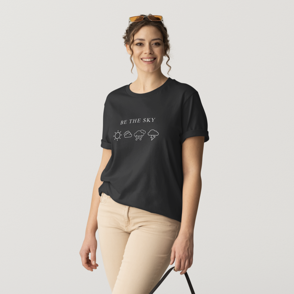 Be the Sky / Let the Weather Pass | ComfortWash Tee- Multi-Dark Color