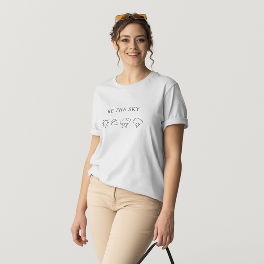 Be the Sky / Let the Weather Pass | Classic Tee - White