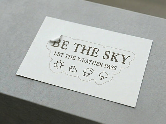 Be the Sky / Let the Weather Pass Vinyl Sticker