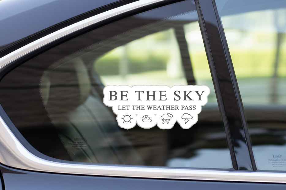 Be the Sky / Let the Weather Pass Vinyl Sticker