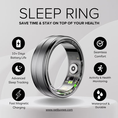 Sleep Ring – No More Daily Charge! Lasts Over 10 Days! No More Heavy Watches