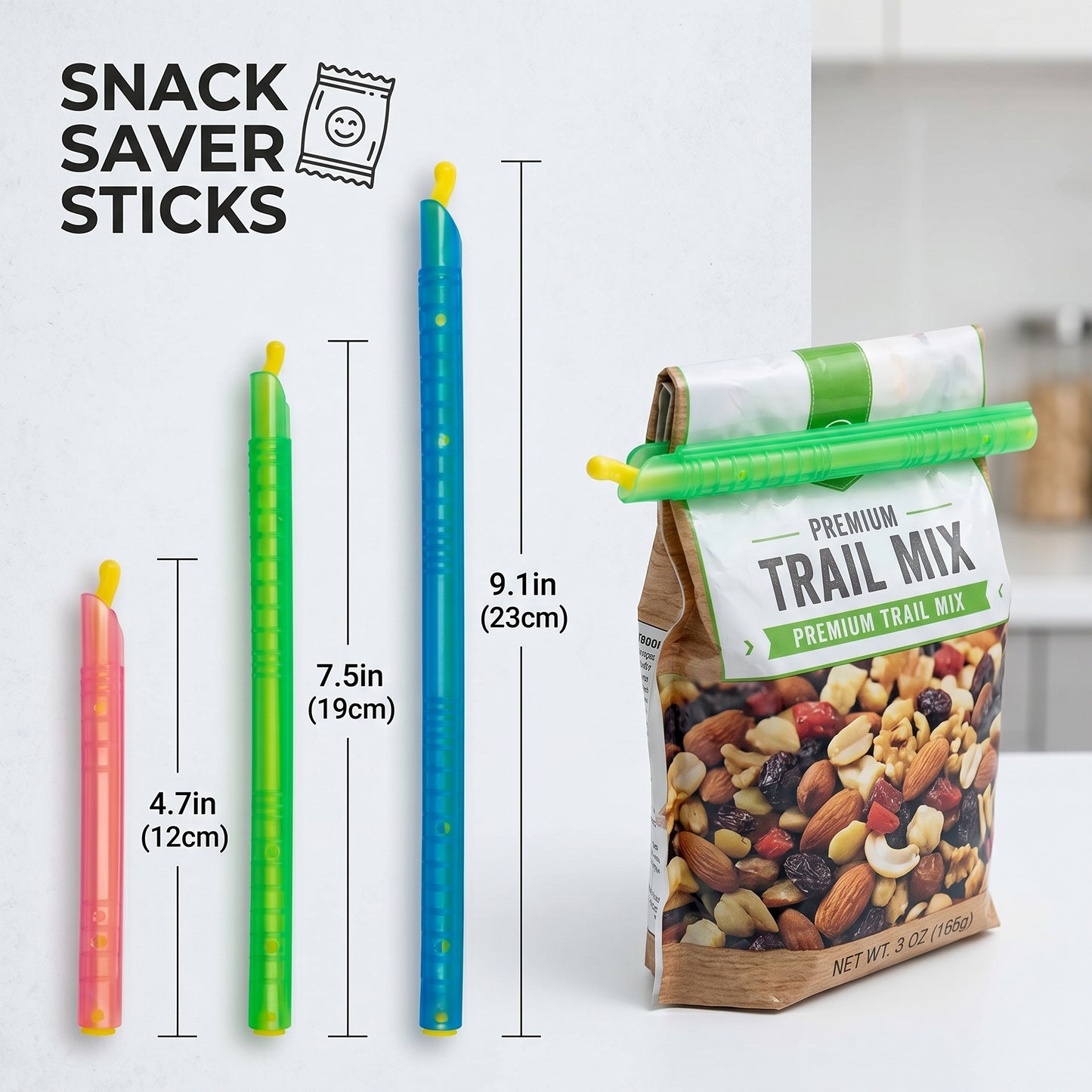 Snack Saver Sticks • Reusable Bag Sealer Set (12-Pack)