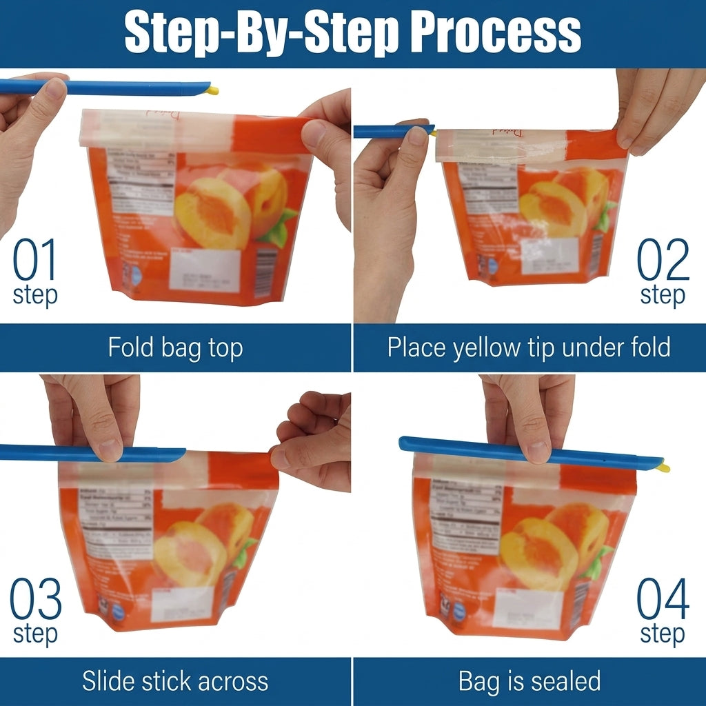 Snack Saver Sticks • Reusable Bag Sealer Set (12-Pack)