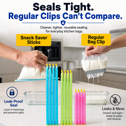 Snack Saver Sticks • Reusable Bag Sealer Set (12-Pack)