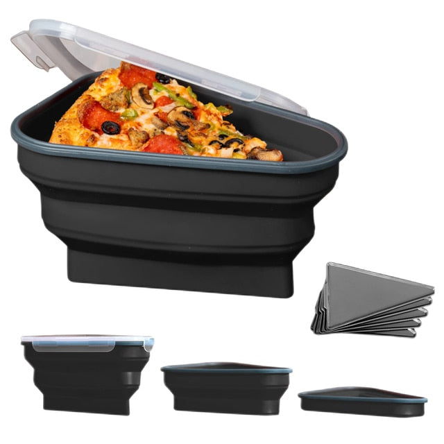 Pizza Pack The Perfect Reusable Pizza Storage Container with 5 Microwavable Serving Trays