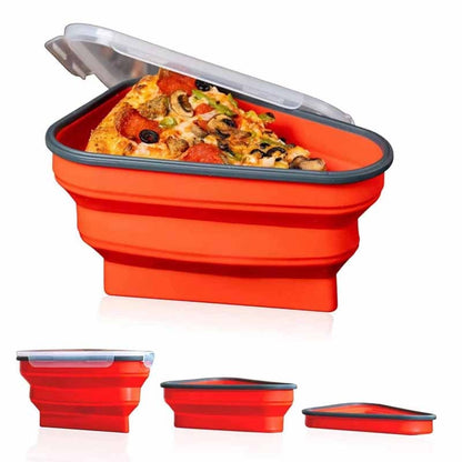 Pizza Pack The Perfect Reusable Pizza Storage Container with 5 Microwavable Serving Trays