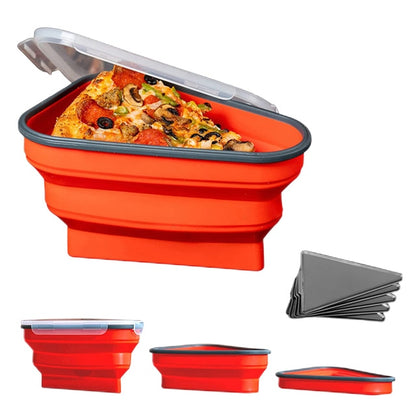 Pizza Pack The Perfect Reusable Pizza Storage Container with 5 Microwavable Serving Trays