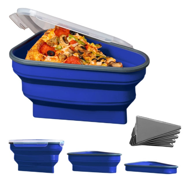 Pizza Pack The Perfect Reusable Pizza Storage Container with 5 Microwavable Serving Trays